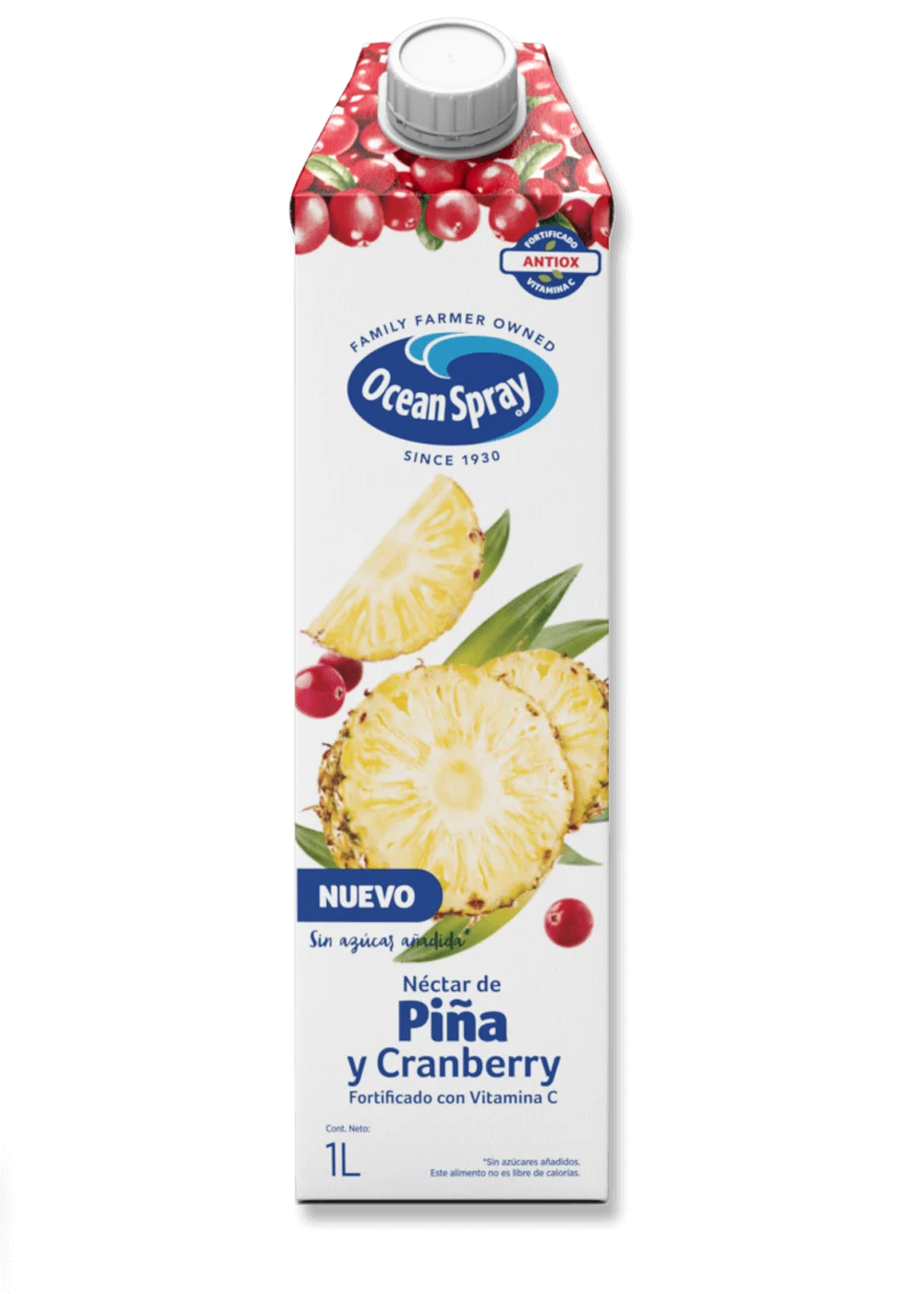 Néctar Piña y Cranberry 1 Litro